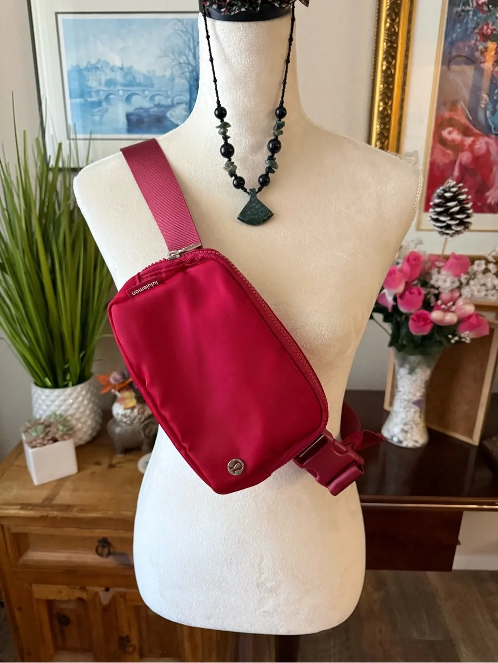 lululemon athletica Red Crossbody Sling Bag